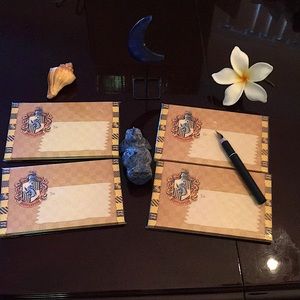 4-Pack Harry Potter Hufflepuff House Stationery Notecards. 5 in each- 20 total